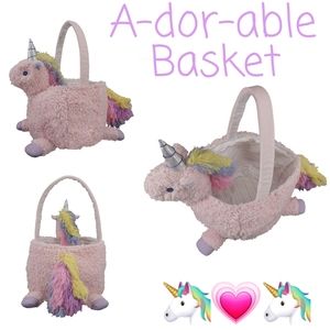 👀50% OFF👀 NWT‼️ADORABLE Unicorn Basket by Celebrate Easter Together